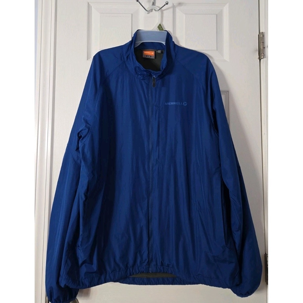Merrell Jacket Mens Fall Jacket Lightweight Coat Blue Large Hiking Outdoors